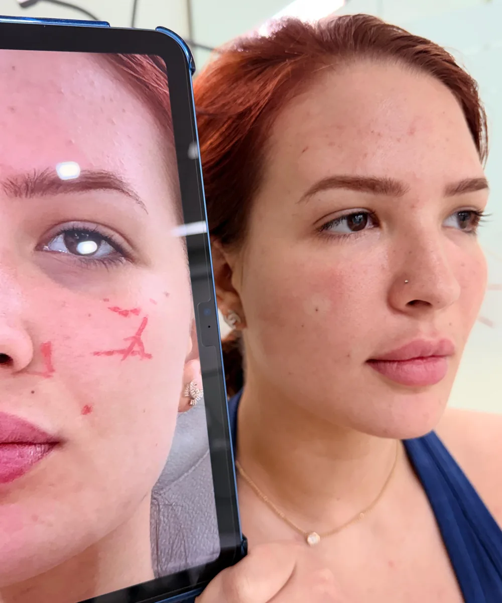 Facial balancing comparison result